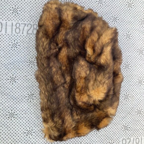 Faux Fur Hat Handmade Russian Hat Brown Cultural Hat Unisex One Size fit most main image 7